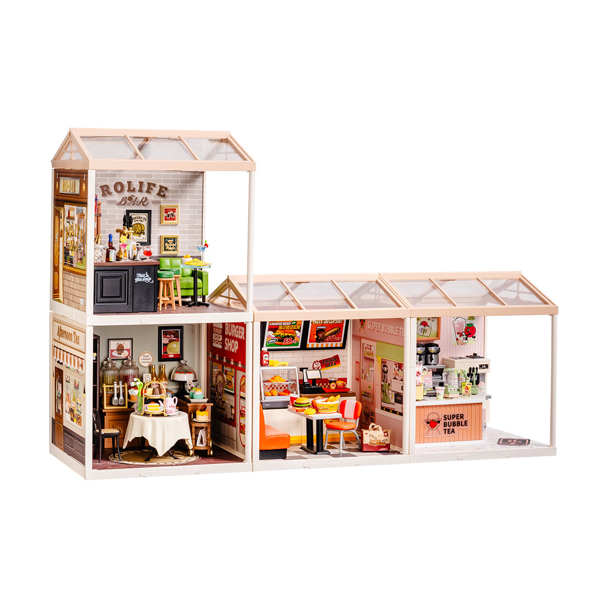 Rolife Super Creator Plastic Diy Mini House 4 in 1 L Shape