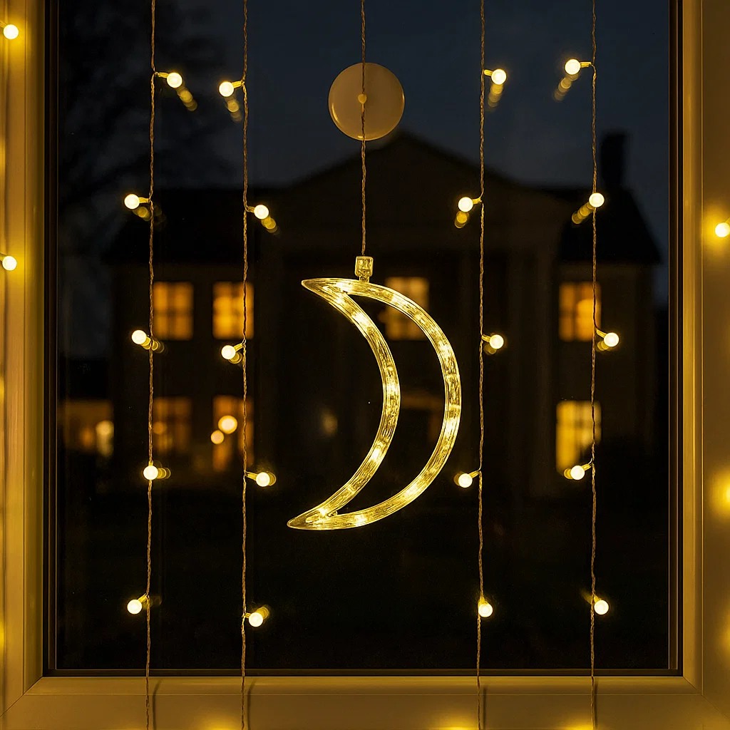 🎄 Christmas Flash Deal 🎁 49% OFF ✨ LED Suction Cup Christmas Lights — Cozy Holiday Home Décor!