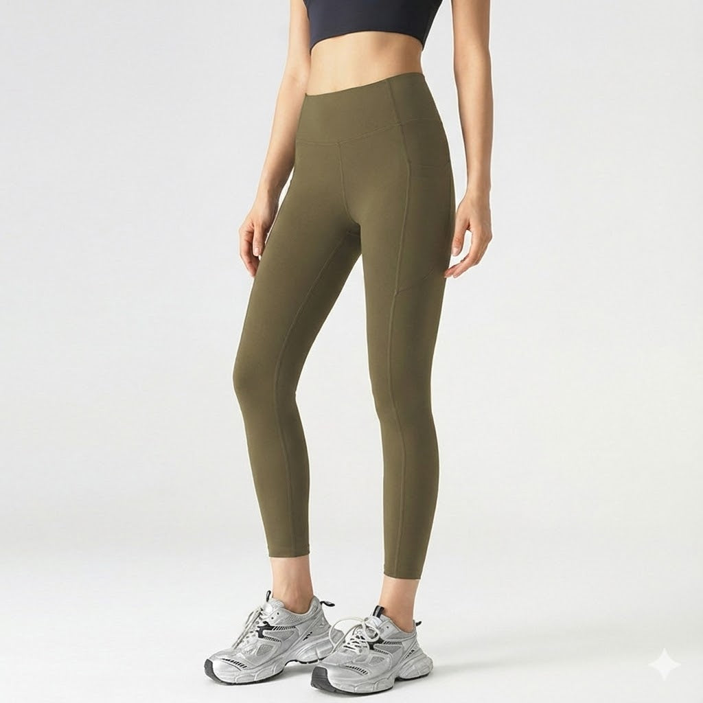 High Waisted Leggings for Women with Pockets – Soft Tummy Control Active Pants for Yoga, Running & Daily Wear