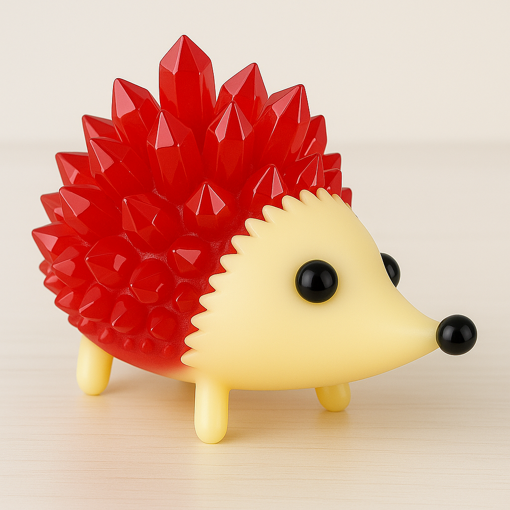 Hedgie Crystal Growing Kit – Colorful Hedgehog with Sparkly Crystals in 24H