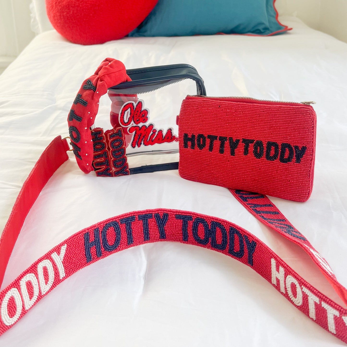 Ole Miss Beaded Accessory Case