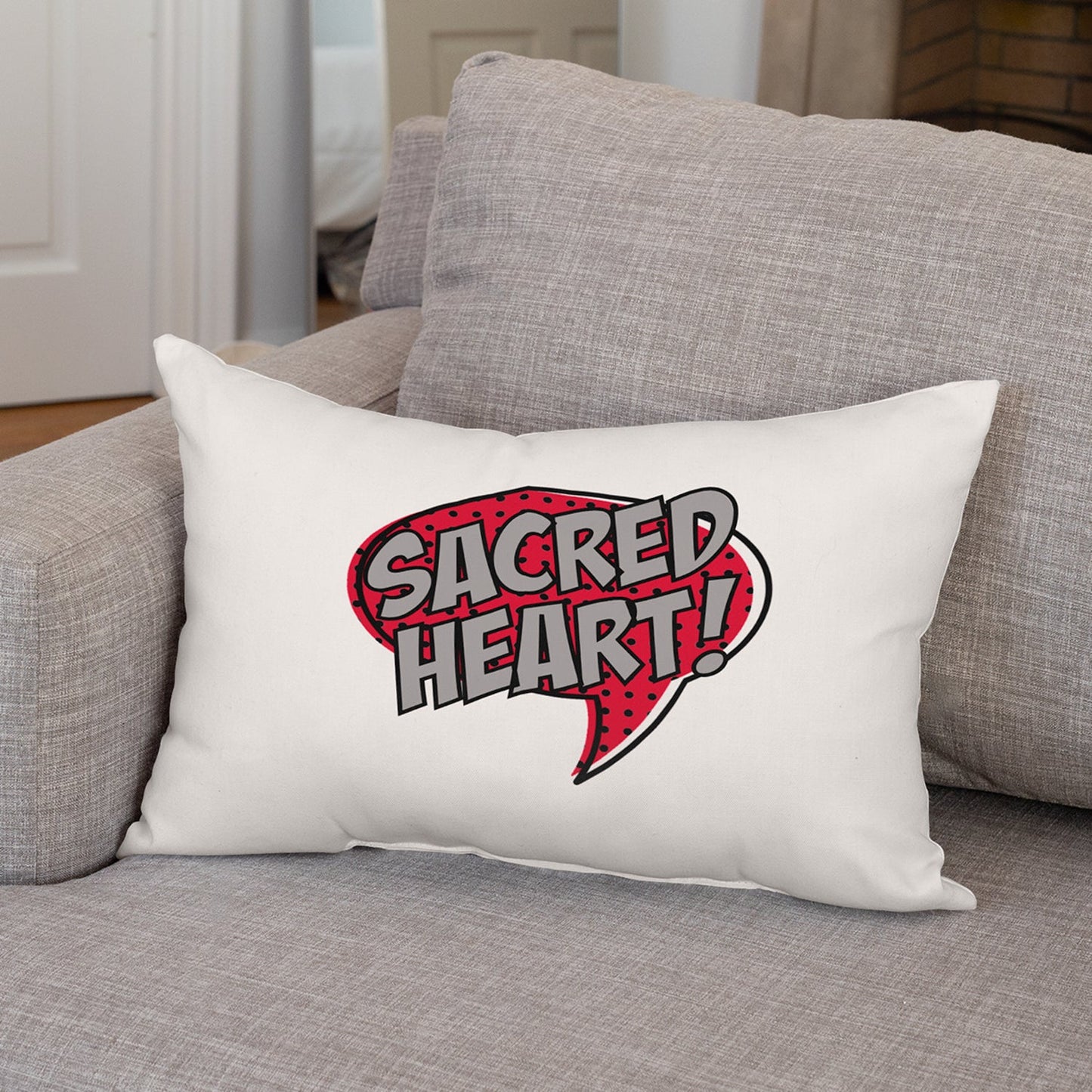 Sacred Heart, College! Pillow
