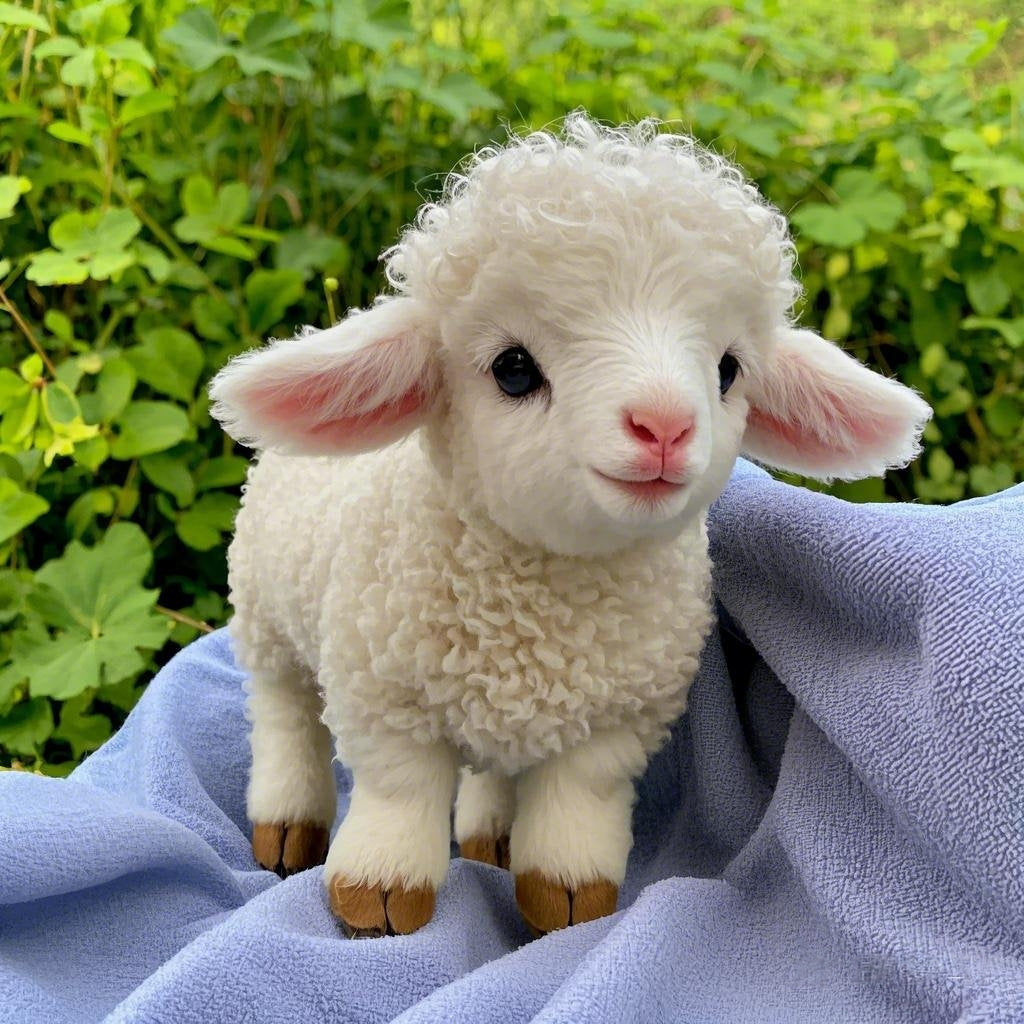 š LambieSoft⢠Adorable Plush Lamb - Your Cuddly Toy Lamb
