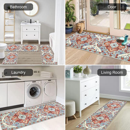 💖💖Boho Washable Kitchen Rugs Sets of 3 - Non Slip Kitchen Rugs