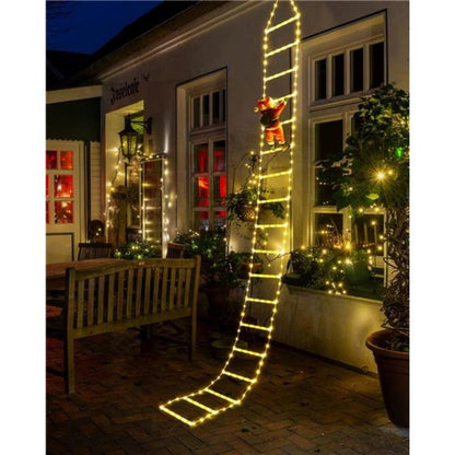 🎅Christmas Flash Deal 🎁 65% OFF ✨ Christmas Decorative Ladder Lights – 4-in-1 Glowing Ladder That Shines Bright!