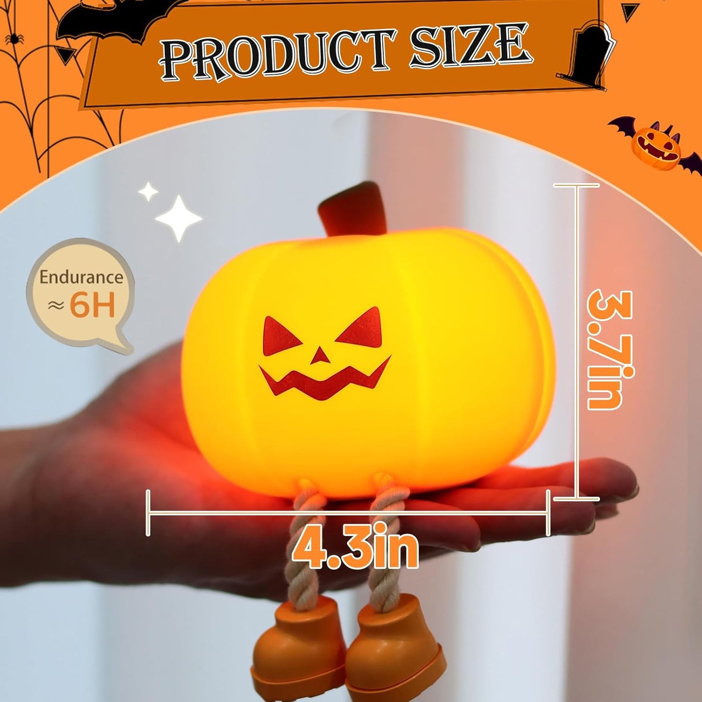 👻Final 3 Days: 60% OFF - 【Halloween Must-Have】Spooky Pumpkin Light 🎃
