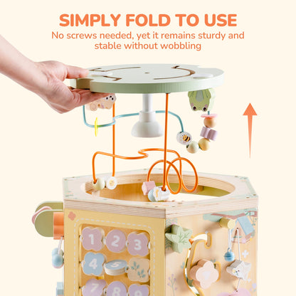 ROBUD Wooden 13 in 1 Activity Cube