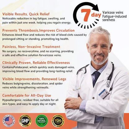 【Last Day Promotion 80% OFF】FDA Official: Seurico™ Vein Ease Microneedle Care Patch(For Spider Veins, Varicose Veins, Swelling & Leg Fatigue)