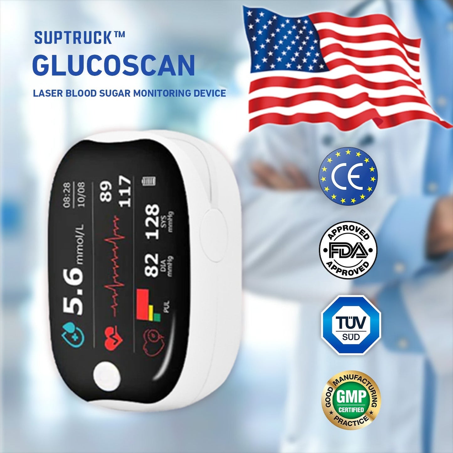💥 2025 Limited 70% ️OFF  Seurico™ Non-invasive Laser Blood Glucose Monitoring Device