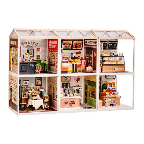 Rolife Super Creator Plastic Diy Mini House 6 in 1 Six Grid