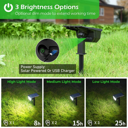 Kaliiqo™ Solar Ground & Wall Light – Dual Lighting Modes