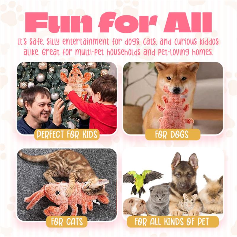 🔥Last Day Promotion 49% OFF 🐕Floppy Lobster Funny Plush Toy for Pets
