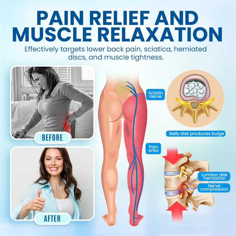 ReliefArc™ Back Stretcher for Lower Back Pain Relief - 4 Level Adjustable Lumbar Back Cracker Board