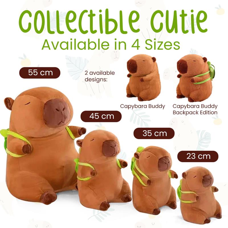 Lazy Sit Capybara Buddy - The Plush Pal Always Has Your Back