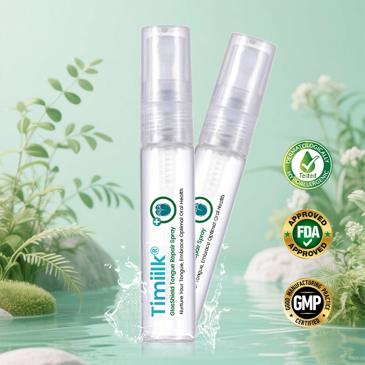 Timiilk® GlosShield Tongue Repair Spray: Fast, Natural Relief for Oral Discomfort