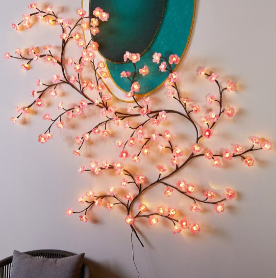 🌸 Holiday Mega Sale 🎁 65% OFF ✨ Cherry LED Tree Branch Lights – Elegant Blossom Vine to Brighten Your Home This Christmas!
