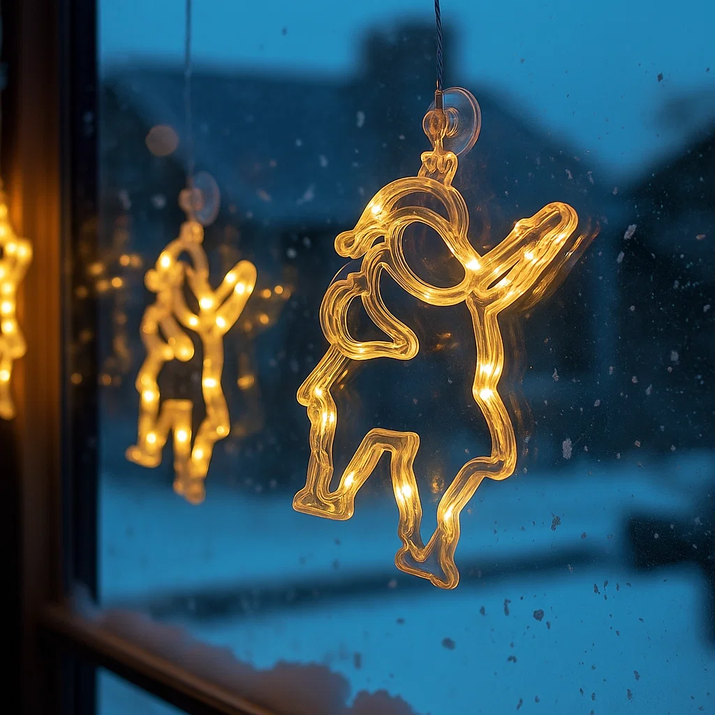 🎄 Christmas Flash Deal 🎁 49% OFF ✨ LED Suction Cup Christmas Lights — Cozy Holiday Home Décor!