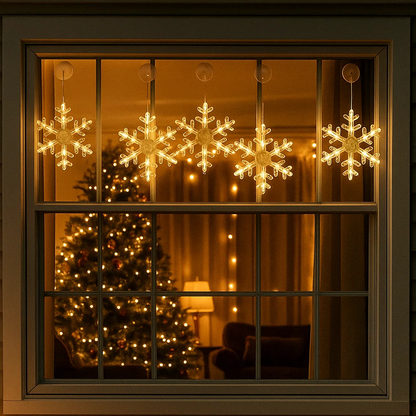 🎄 Christmas Flash Deal 🎁 49% OFF ✨ LED Suction Cup Christmas Lights — Cozy Holiday Home Décor!