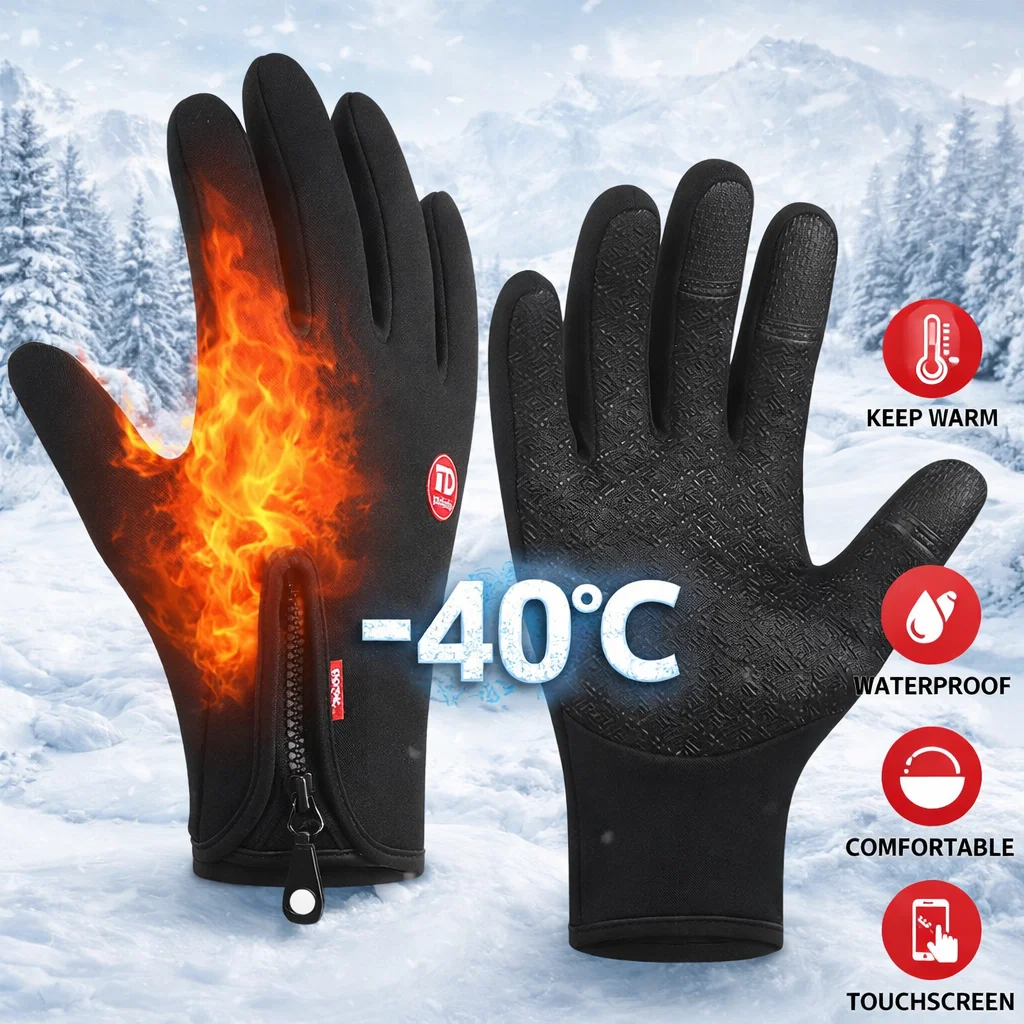 💗Valentine's Day Sale 49% OFF💗Ultimate Waterproof & Windproof Thermal Non-Slip Gloves
