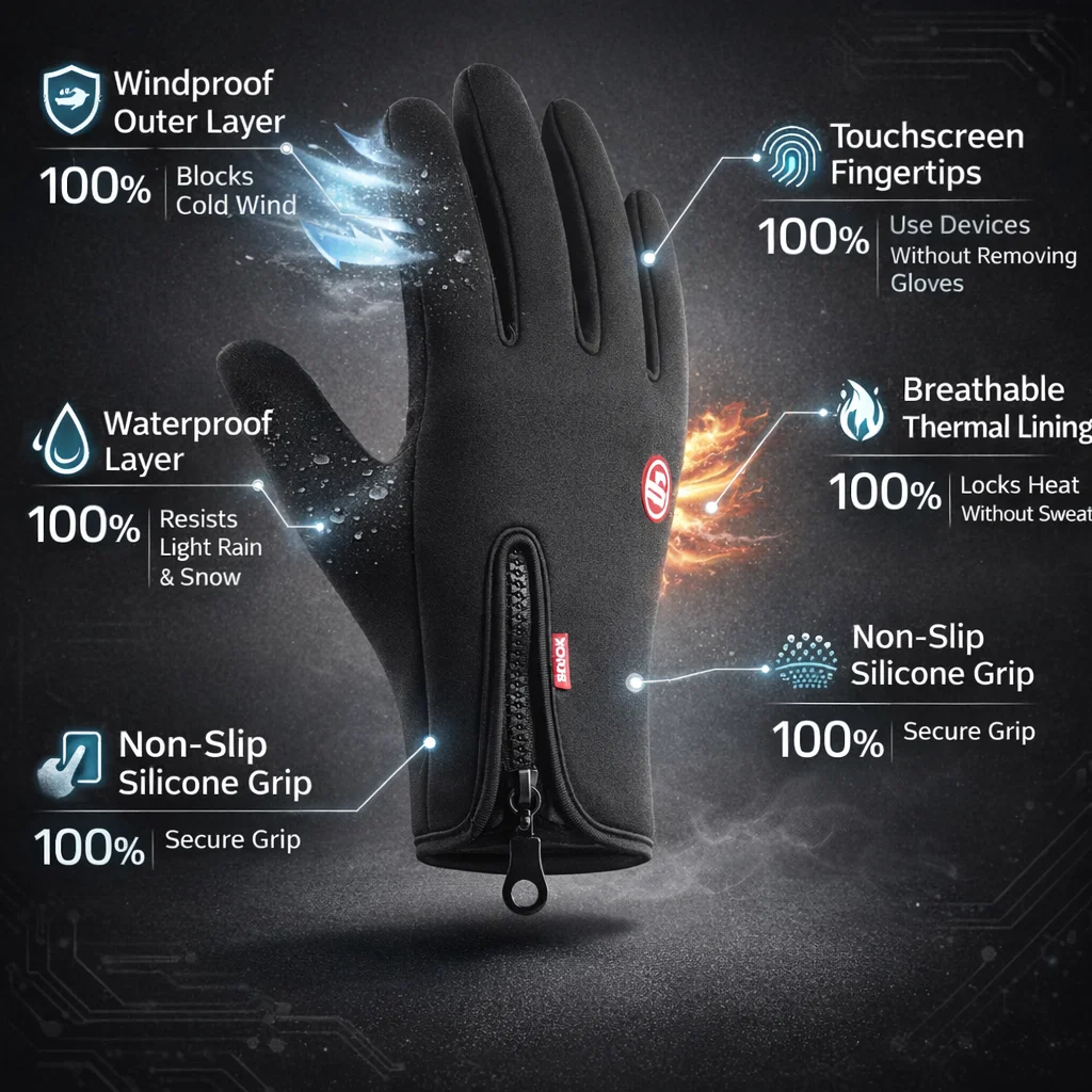 💗Valentine's Day Sale 49% OFF💗Ultimate Waterproof & Windproof Thermal Non-Slip Gloves