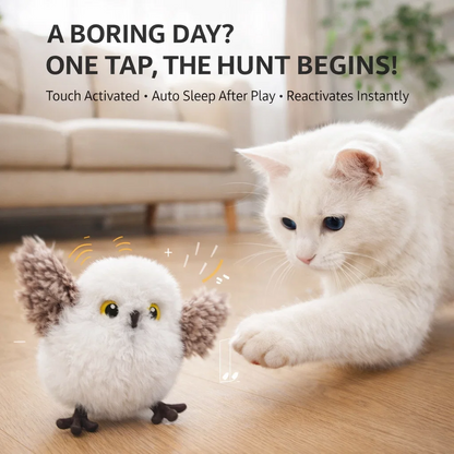 💥Last day for 50% off-🔥Rechargeable Flapping Bird Cat Toy