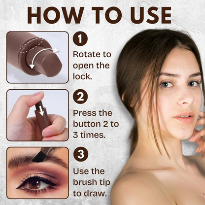Seurico™ Instant 4D Eyebrow Brush Pen