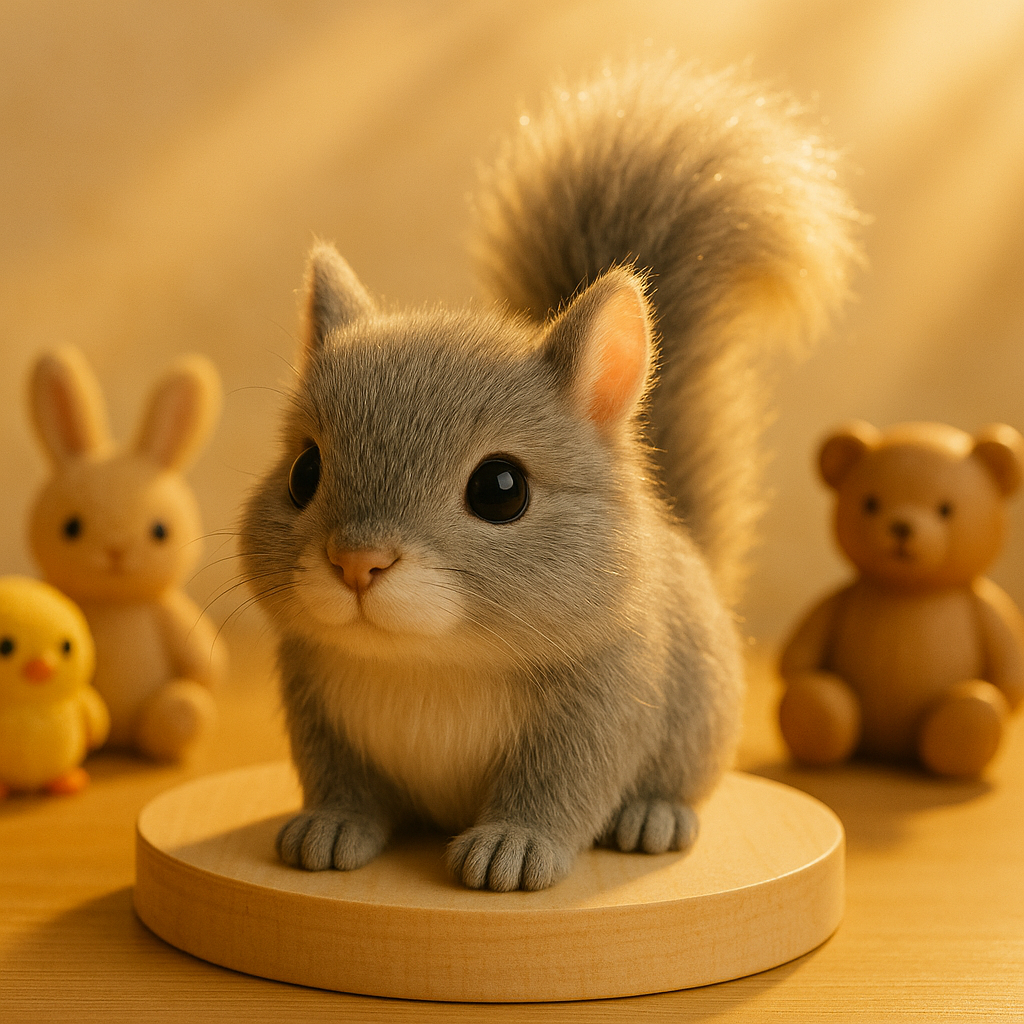 🐿️Wiggletail™ Adorable Lifelike Plush Squirrel - Huggable Fun for All Ages