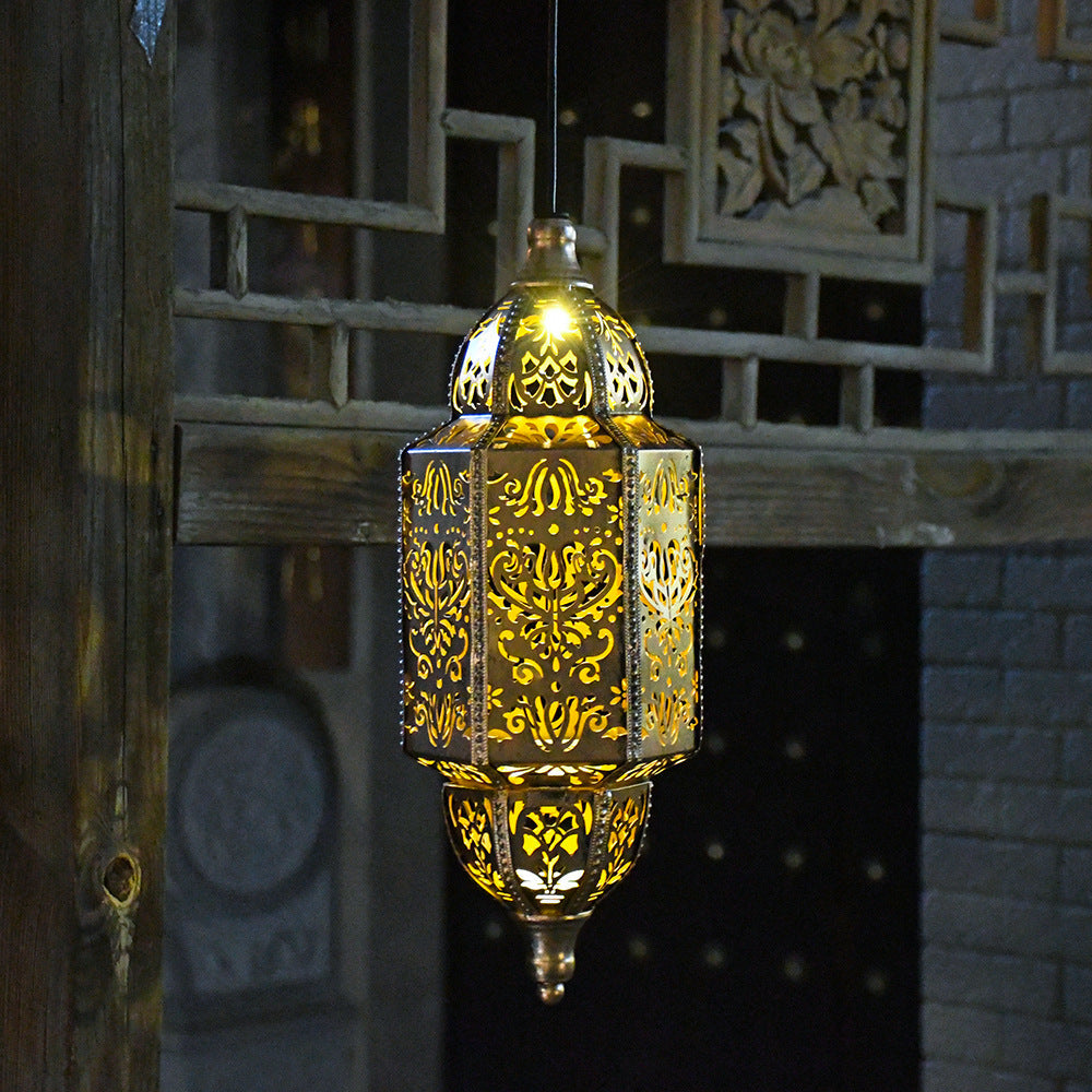 Luxury Baroque Moroccan Style Hollow Projection Lantern