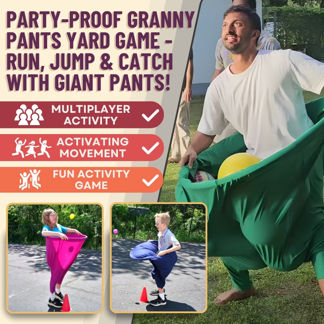 🤾Granny Pants Party Rush Yard Game - The Ultimate Backyard Party Game