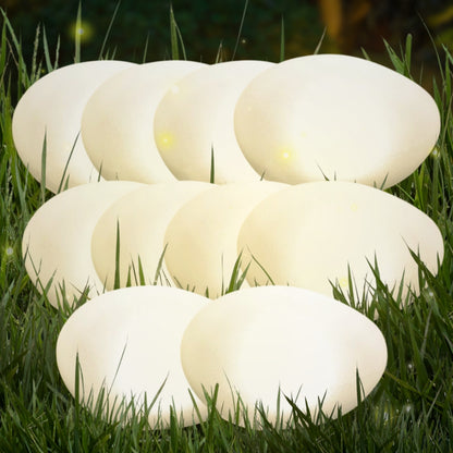 Solar Pebble Garden Light - 12" Cobblestone Shape