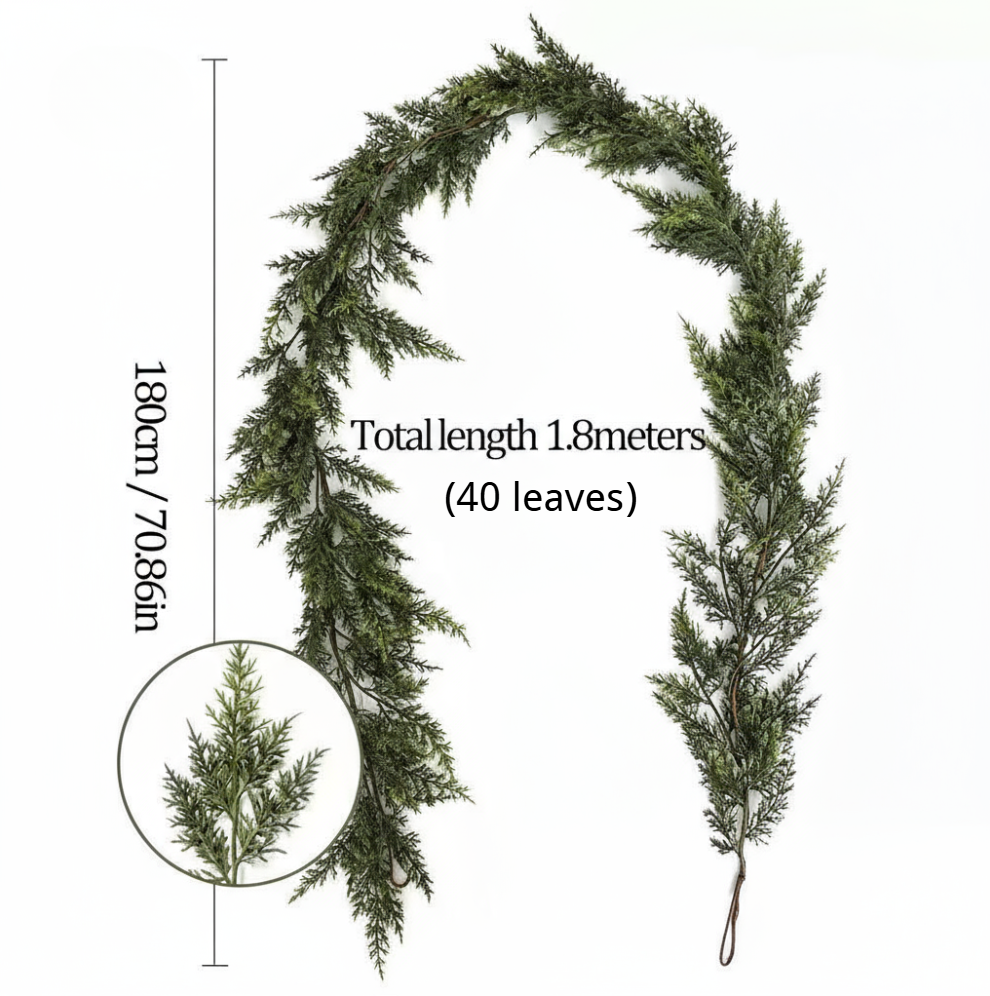 🎄Christmas Sale - 59% OFF🎁 Realistic Christmas Cedar Garland for Holiday Decor
