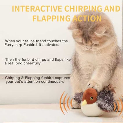 Interactive Chirping Bird Cat Toy -Say Goodbye to Loneliness, Hello to Instinct! 🐾