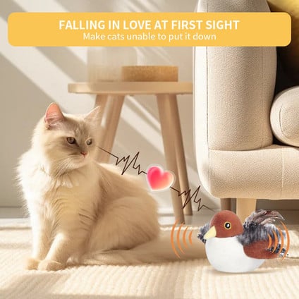 Interactive Chirping Bird Cat Toy -Say Goodbye to Loneliness, Hello to Instinct! 🐾
