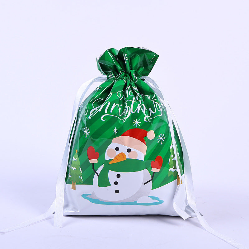 🎁 Christmas Drawstring Gift Bags🎄 — Assorted Sizes for Easy Holiday Wrapping