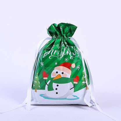 🎁 Christmas Drawstring Gift Bags🎄 — Assorted Sizes for Easy Holiday Wrapping