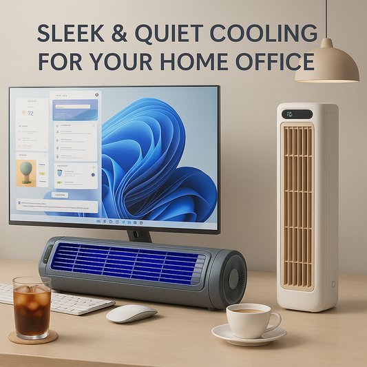 AIRINA™ Portable Air Conditioning Cooling Fan (with 3 Speeds and LED Touch Screen)