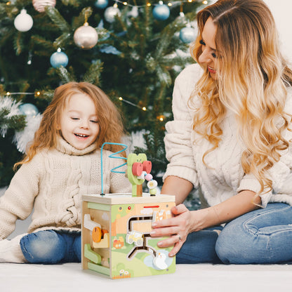 ROBUD Wooden Activity Cube - Little Bear Orchard