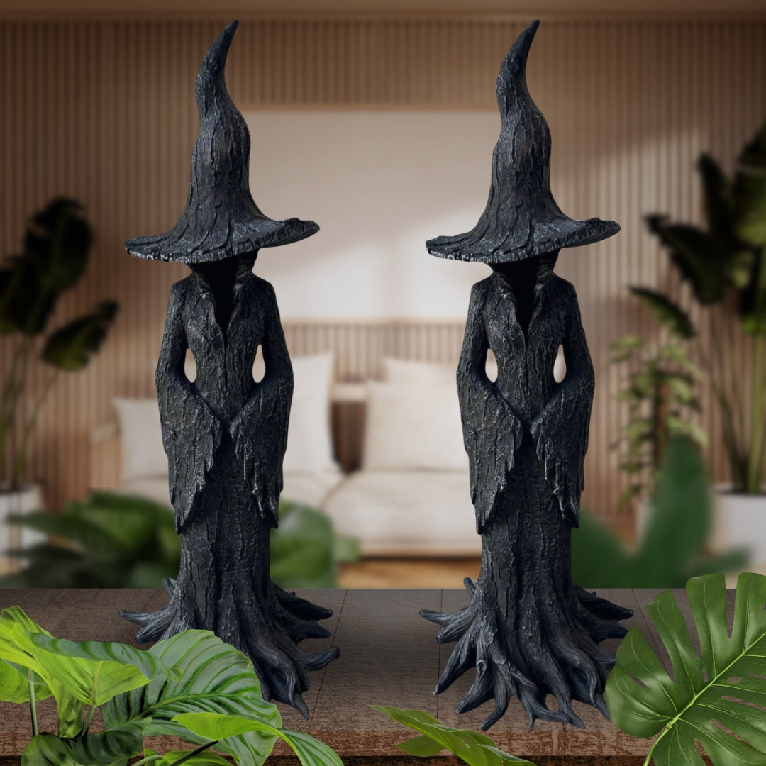 🔥LAST DAY 49% OFF - ❤️‍🔥🧙‍♀️Hand-Painted Enchanting Witch Statue: The Guardian of Your Home (✨Same as in the video)