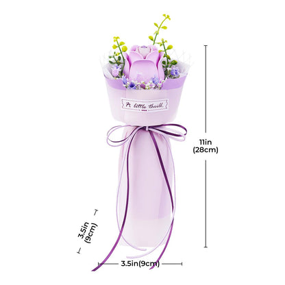 ROKR Purple Rose DIY Bouquet 3D Puzzle AF021