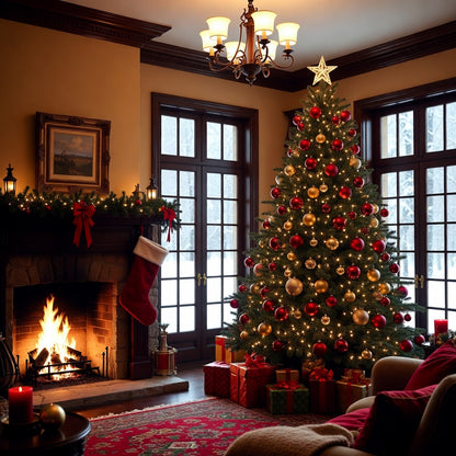 🎄 Christmas Flash Sale 🎁 49% OFF ✨ 9 PCS Vintage 8CM Velvet Christmas Balls – Colorful Hanging Ornaments for Christmas Tree