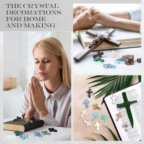 ✝️ Handmade Natural Crystal Crosses