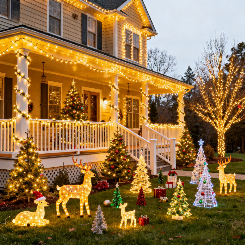 🎄Christmas Sale - 57% OFF🎁🎄 Waterproof Remote Control Star Fairy Lights⭐ Perfect for Christmas & Home Decor