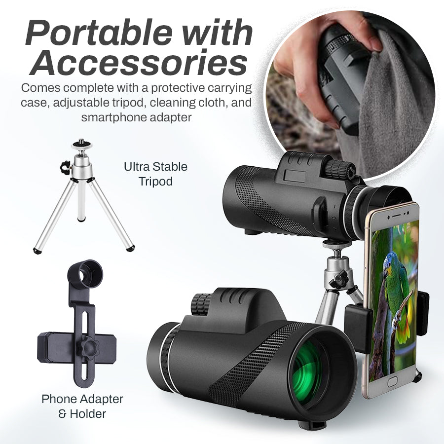 🔥High-Power 80x100 Monocular | Compact, Clear & Long-Distance Viewing