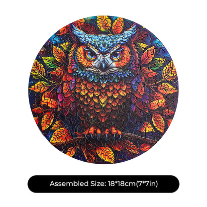 ROBOTIME Moonlight Owl Wooden Jigsaw Puzzle with Frame