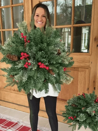 🎄🔥Pre-lit Artificial Christmas Tree Urn Filler💐