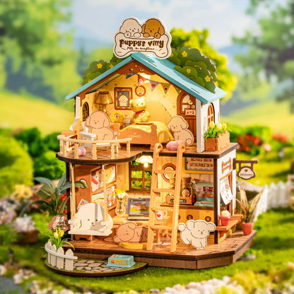 Rolife Puppy's Cozy Villa DIY Miniature House DG169
