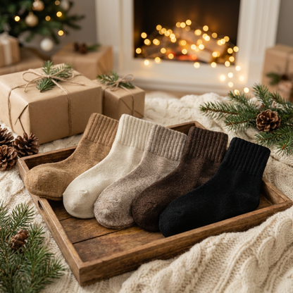🔥 Hot Sale 49% OFF | 🎄 Christmas Warm Socks for Women – Cozy Mid-Calf Winter Gift Set ❄️