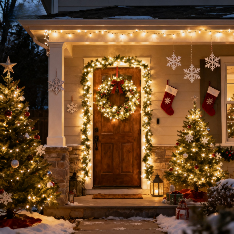 🎄Christmas Sale - 57% OFF🎁🎄 Waterproof Remote Control Star Fairy Lights⭐ Perfect for Christmas & Home Decor