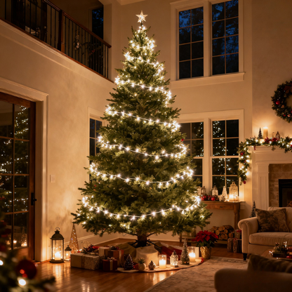 🎄Christmas Sale - 57% OFF🎁🎄 Waterproof Remote Control Star Fairy Lights⭐ Perfect for Christmas & Home Decor