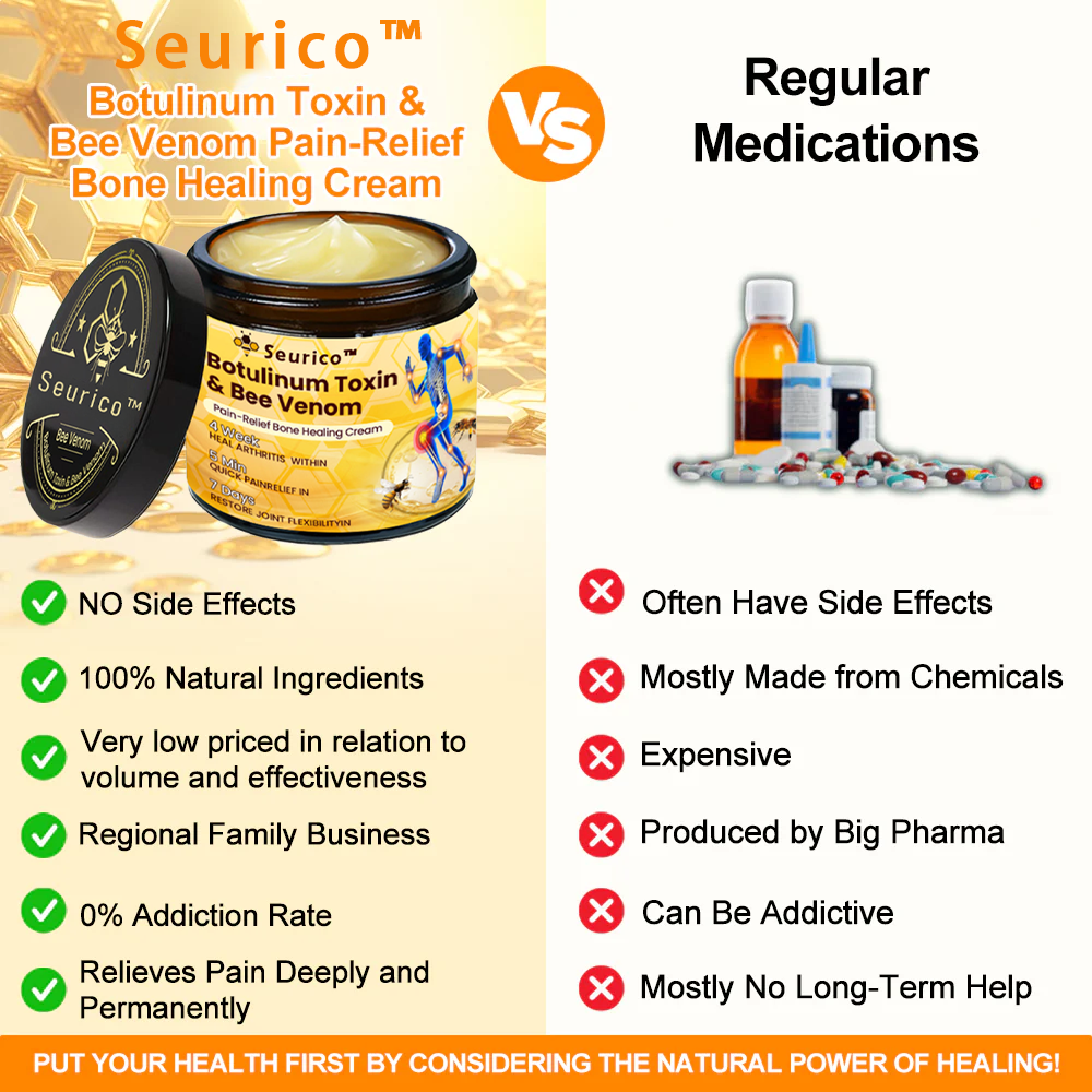 Seurico™ Botulinum Toxin & Bee Venom Pain-Relief Bone Healing Cream (Copy)